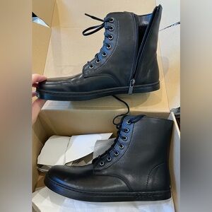 Black Leather Boots Women